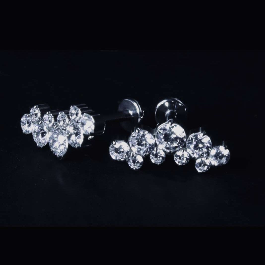 Sparkling Titanium Crystal Cluster