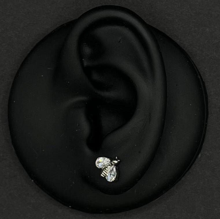 Titanium Bee Stud