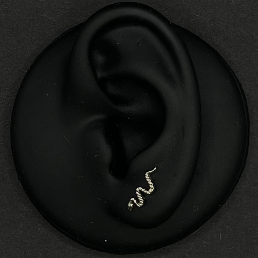 Titanium snake stud