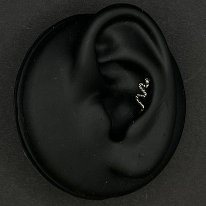 Titanium snake stud