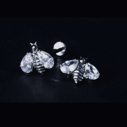 Titanium Bee Stud