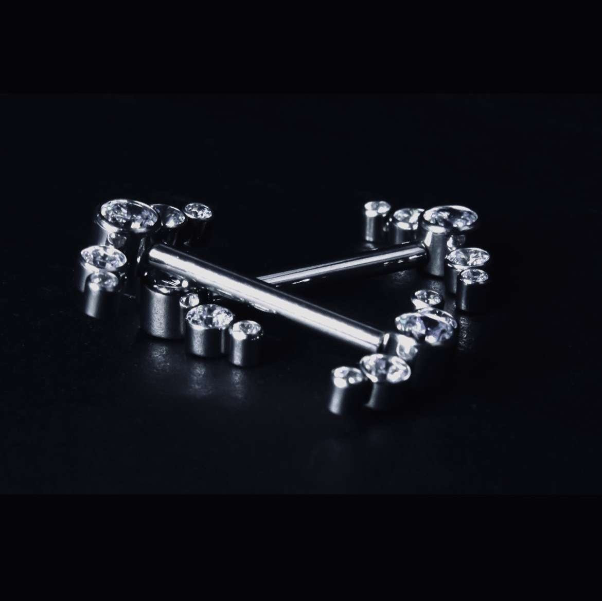 Crystal nipple bars